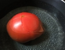 炒り卵トマト　調理①