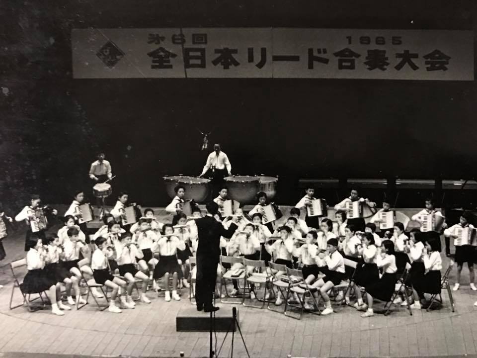 昭和40年11月28日第6回全日本リード合奏大会に、新潟県代表で、両津小学校が、新潟県大会で金賞となり、県代表で、東京 文京公会堂での演奏写真 (2)この時は、銀賞でした。佐渡の小学校で、最初で最後の出来事ですね