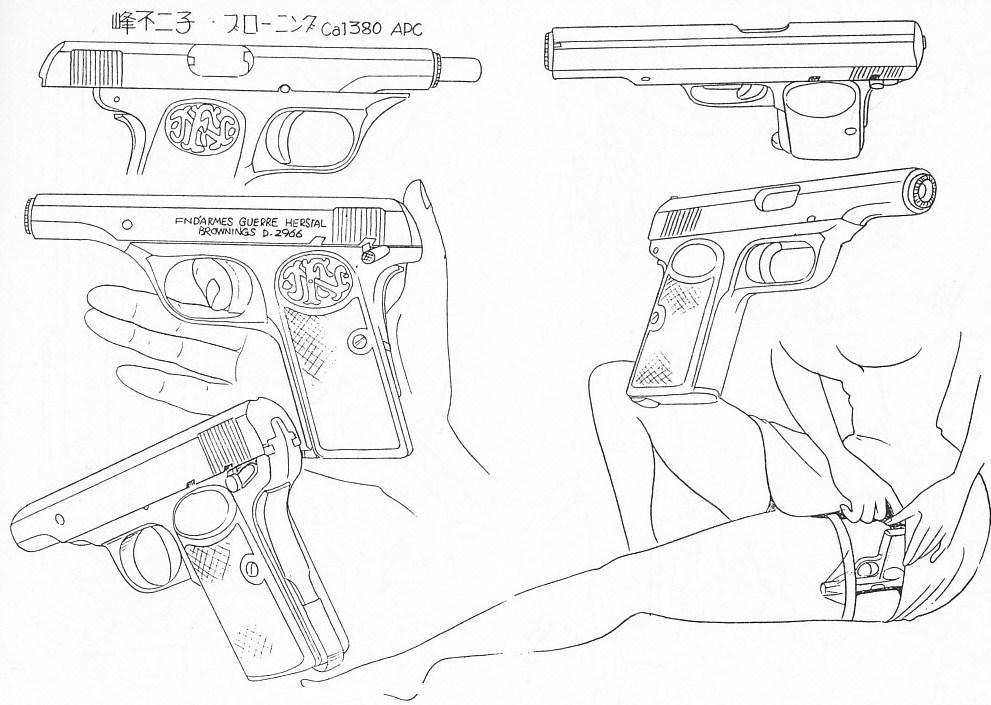 峰不二子の銃 【FN Browning Model 1910】 | Ｌ３雑録