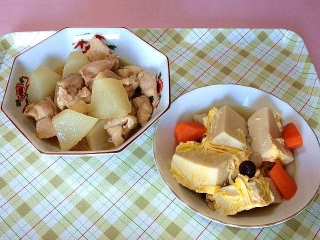170228_4473 大根と鶏肉の旨煮・高野豆腐の玉子とじVGA