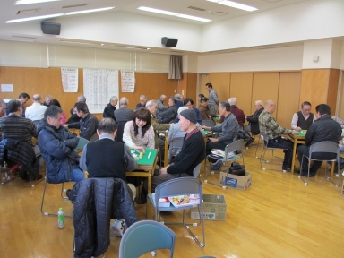 熱戦が繰り広げられました麻雀大会