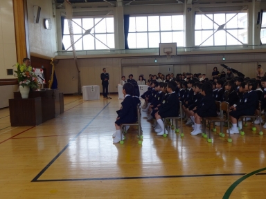 田上小の入学式
