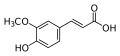 フェルラ酸構造式