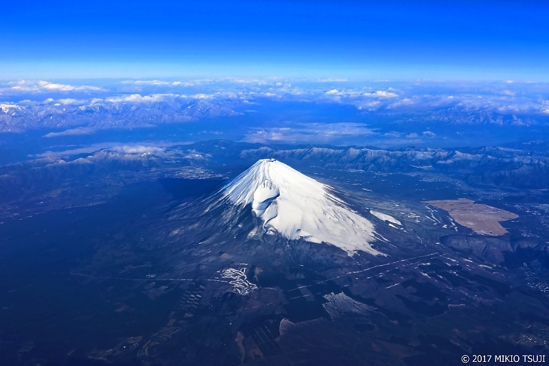 絶景探しの旅 - 0155 南アルプスの山々と富士山 （静岡県上空）